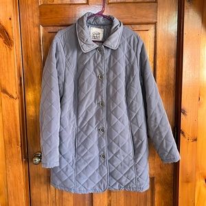 Avenue The Quilt Jacket Collection Blue/Gray Size 18/20